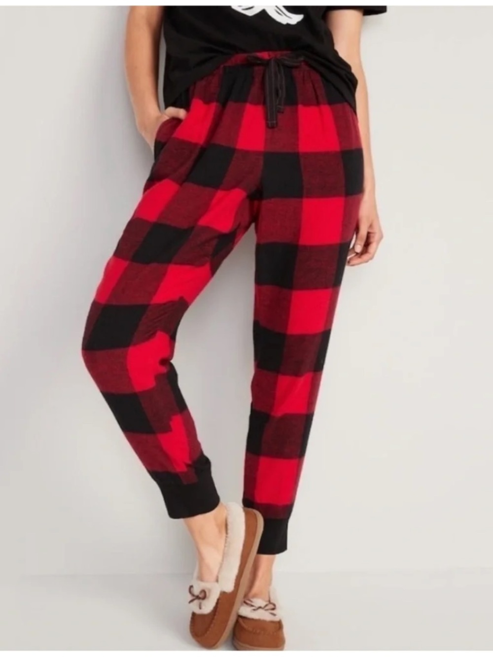 OLD NAVY Flannel Buffalo Plaid Jogger Style Pajama Pants